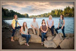 Brothers and Sisters Portrait Outdoors in Portland South Metro Area by Ollar Photography
